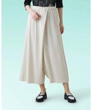 RSQHE03560 TRUNK HIROKO KOSHINO(ヒロココシノ) プリモーディアルサルエルタックパンツ/日本製/洗える ホワイト