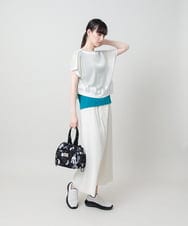 RSQHE03560 TRUNK HIROKO KOSHINO(ヒロココシノ) プリモーディアルサルエルタックパンツ/日本製/洗える ホワイト