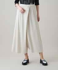 RSQHE03560 TRUNK HIROKO KOSHINO(ヒロココシノ) プリモーディアルサルエルタックパンツ/日本製/洗える ホワイト