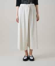 RSQHE03560 TRUNK HIROKO KOSHINO(ヒロココシノ) プリモーディアルサルエルタックパンツ/日本製/洗える ホワイト