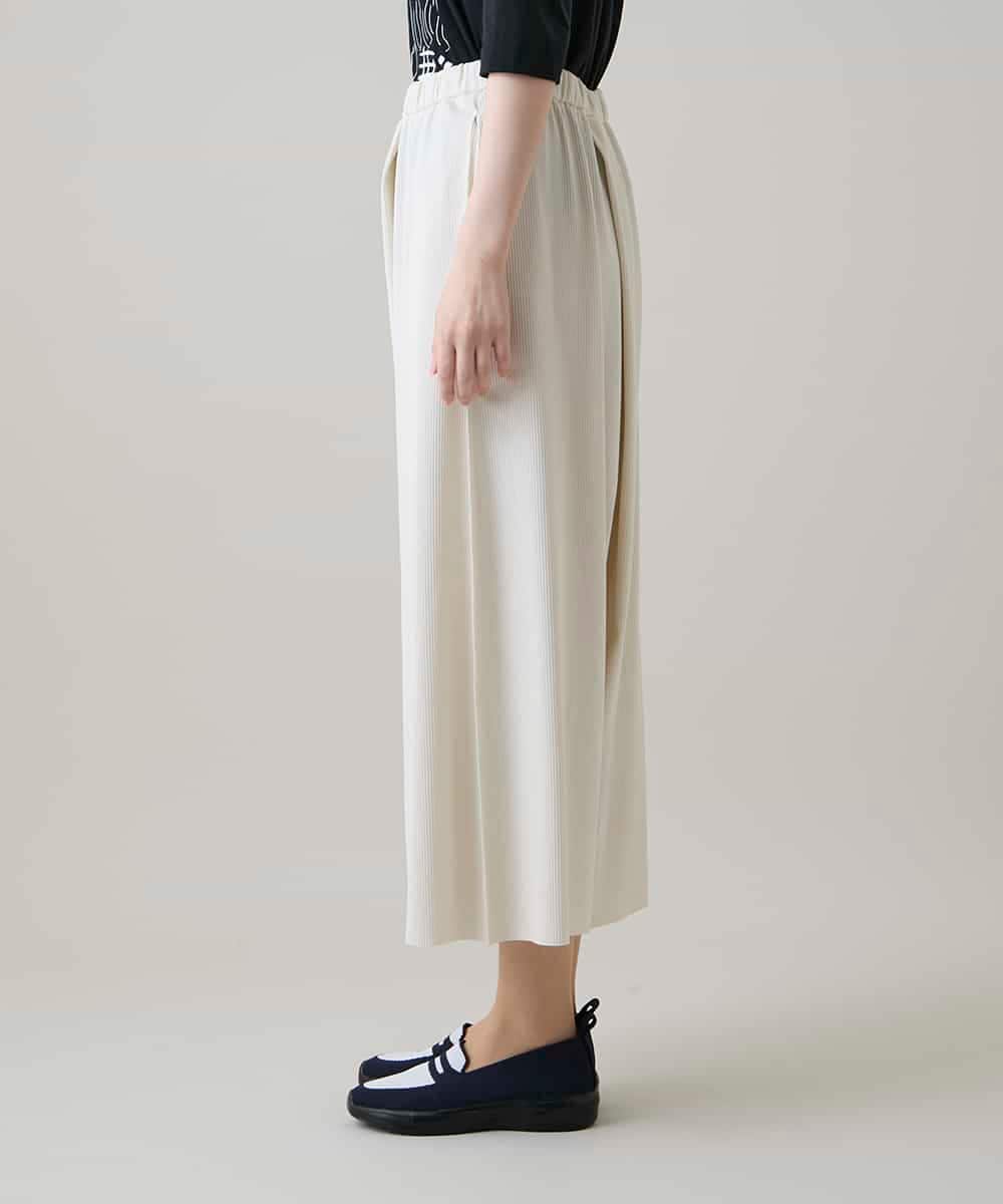 RSQHE03560 TRUNK HIROKO KOSHINO(ヒロココシノ) プリモーディアルサルエルタックパンツ/日本製/洗える ホワイト