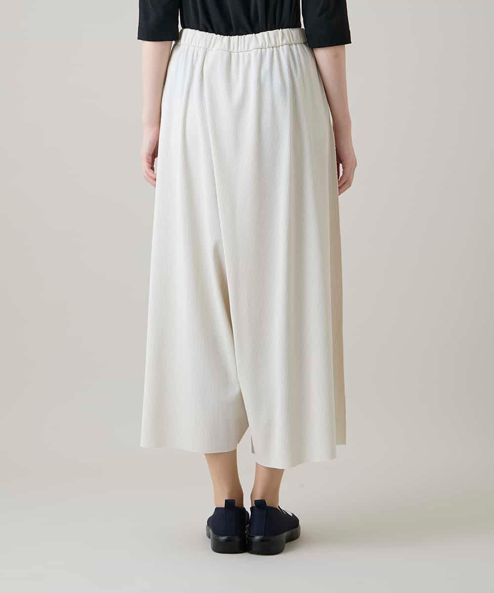 RSQHE03560 TRUNK HIROKO KOSHINO(ヒロココシノ) プリモーディアルサルエルタックパンツ/日本製/洗える ホワイト