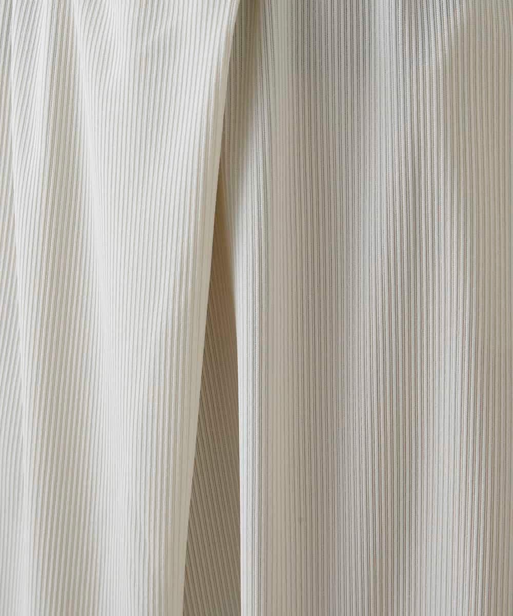 RSQHE03560 TRUNK HIROKO KOSHINO(ヒロココシノ) プリモーディアルサルエルタックパンツ/日本製/洗える ホワイト