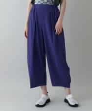 RSQIX33330 TRUNK HIROKO KOSHINO(ヒロココシノ) DRYCOOLワイドシルエットパンツ/洗濯機で洗える パープル