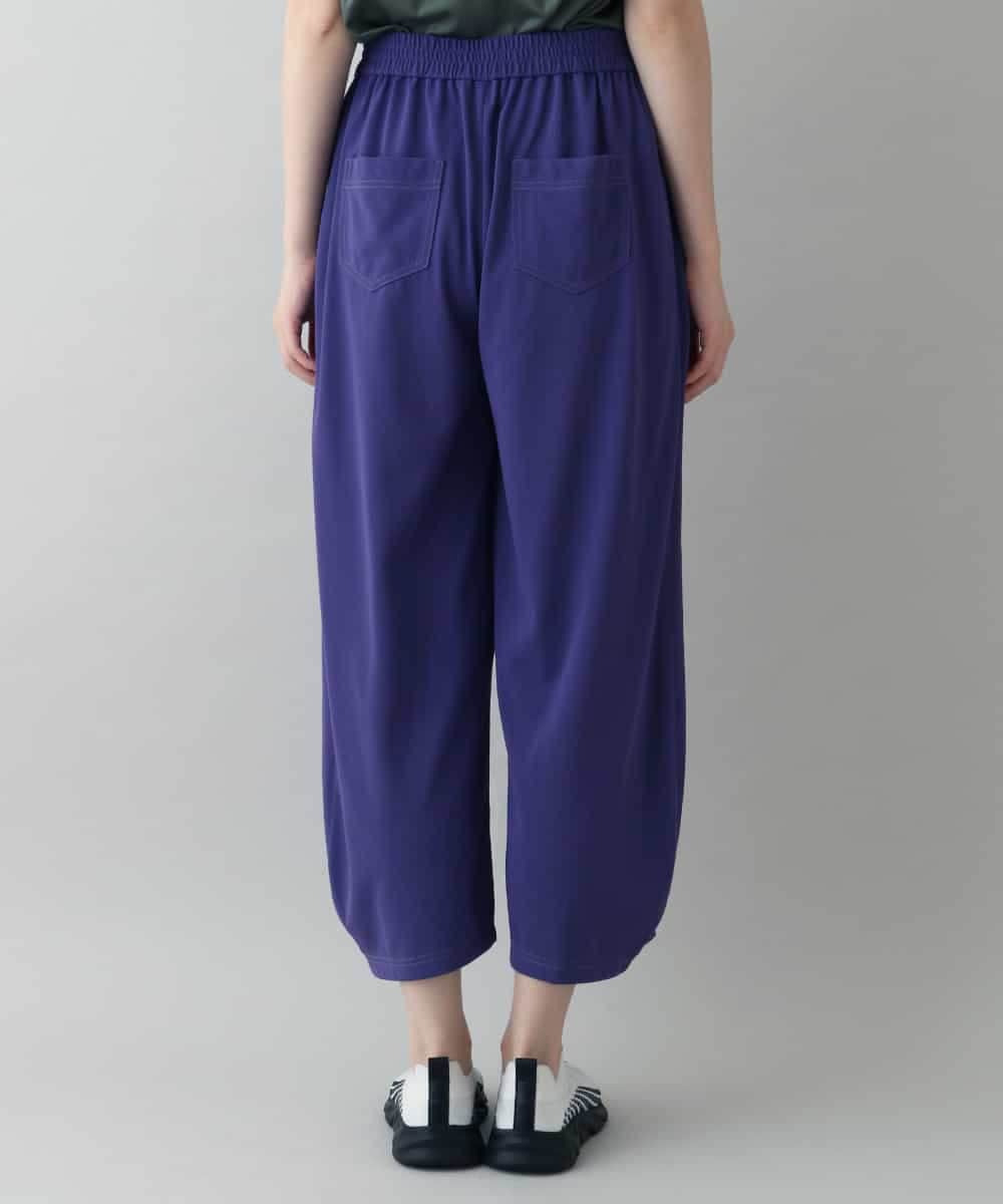 RSQIX33330 TRUNK HIROKO KOSHINO(ヒロココシノ) DRYCOOLワイドシルエットパンツ/洗濯機で洗える パープル