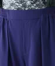 RSQIX33330 TRUNK HIROKO KOSHINO(ヒロココシノ) DRYCOOLワイドシルエットパンツ/洗濯機で洗える パープル