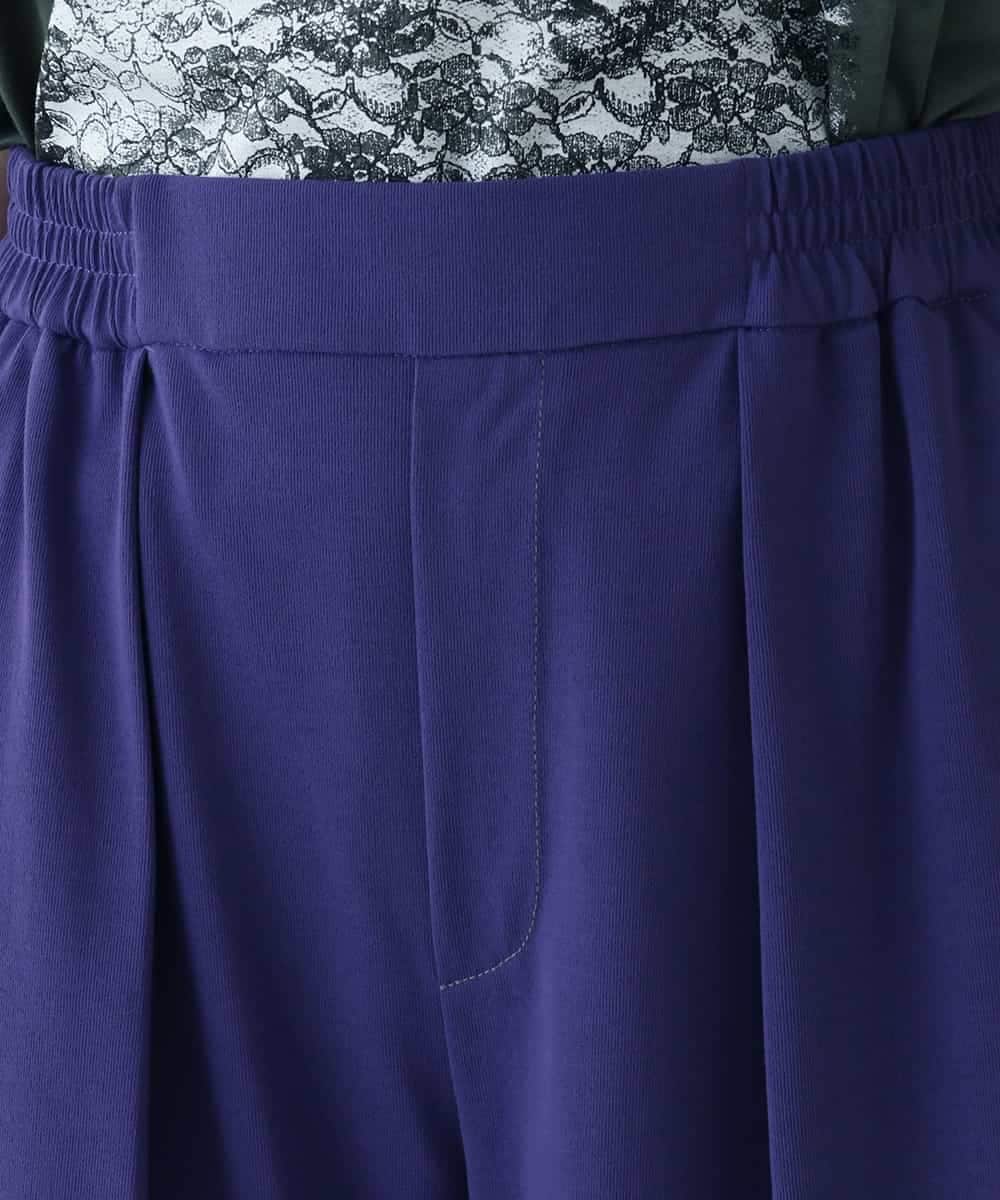 RSQIX33330 TRUNK HIROKO KOSHINO(ヒロココシノ) DRYCOOLワイドシルエットパンツ/洗濯機で洗える パープル