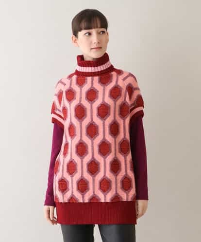RSSAW50390 TRUNK HIROKO KOSHINO 【日本製】ジャカードニットチュニック