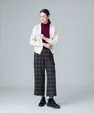 RSSAW55330 TRUNK HIROKO KOSHINO(ヒロココシノ) 両畦リブニットフードジャケット ベージュ