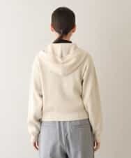 RSSAW55330 TRUNK HIROKO KOSHINO(ヒロココシノ) 両畦リブニットフードジャケット ベージュ