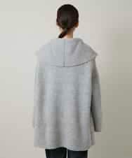 RSSCD16630 TRUNK HIROKO KOSHINO(ヒロココシノ) ミラノリブショールカラーコート ライトグレー