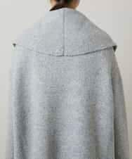 RSSCD16630 TRUNK HIROKO KOSHINO(ヒロココシノ) ミラノリブショールカラーコート ライトグレー