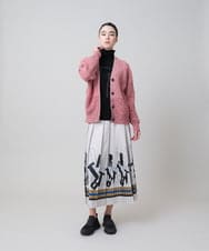 RSSEB05430 TRUNK HIROKO KOSHINO(ヒロココシノ) バルキーニットカーディガン/洗える アイボリー