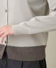 RSSFD07360 TRUNK HIROKO KOSHINO(ヒロココシノ) ソフトラメニットカーディガン グレージュ