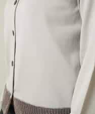 RSSFD07360 TRUNK HIROKO KOSHINO(ヒロココシノ) ソフトラメニットカーディガン グレージュ