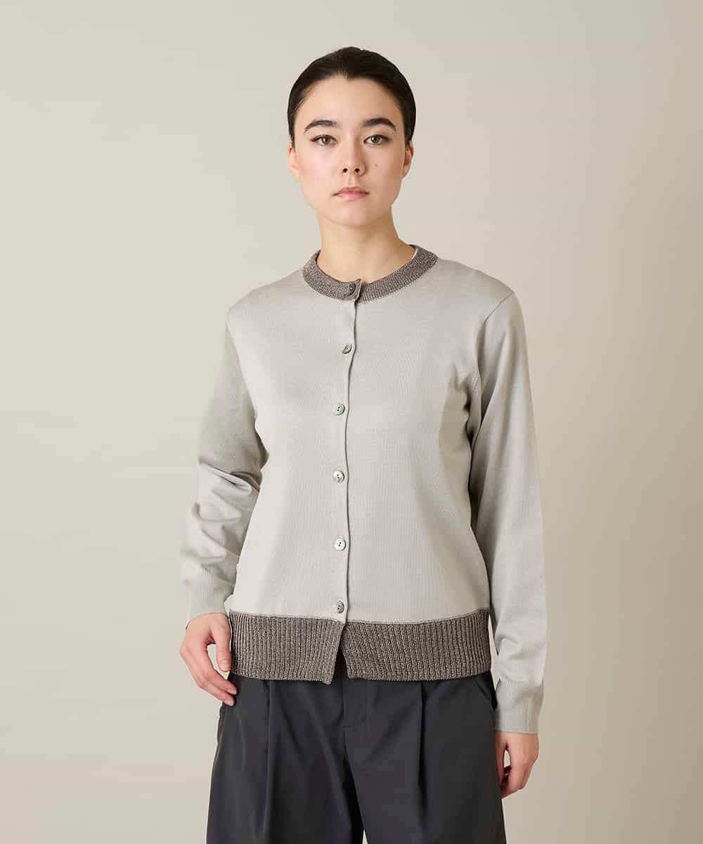 RSSFD07360 TRUNK HIROKO KOSHINO ソフトラメニットカーディガン