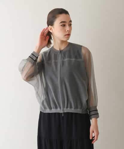 RSSGB19460 TRUNK HIROKO KOSHINO シアーニットジップブルゾン
