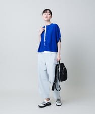 RSSHB17430 TRUNK HIROKO KOSHINO(ヒロココシノ) フレアスリーブデザインニットカーディガン/洗える レッド