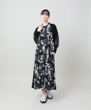 RSSHE15390 TRUNK HIROKO KOSHINO(ヒロココシノ) シアーニットボレロカーディガン/洗える ブラック