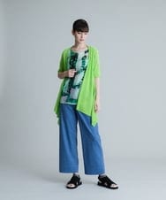 RSSHT60270 TRUNK HIROKO KOSHINO(ヒロココシノ) 【洗える】レーシーニットカーディガン ピンク