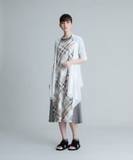 RSSHT60270 TRUNK HIROKO KOSHINO(ヒロココシノ) 【洗える】レーシーニットカーディガン ピンク