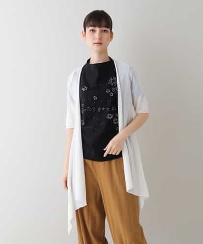 RSSHT60270 TRUNK HIROKO KOSHINO 【洗える】レーシーニットカーディガン