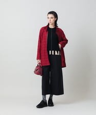 RSSLD09590 TRUNK HIROKO KOSHINO(ヒロココシノ) ロゴアクセントニットカーディガン ブラック
