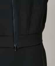 RSTAE18630 TRUNK HIROKO KOSHINO(ヒロココシノ) 小付きドットブロッキングデザインパーカー/洗える ブラック