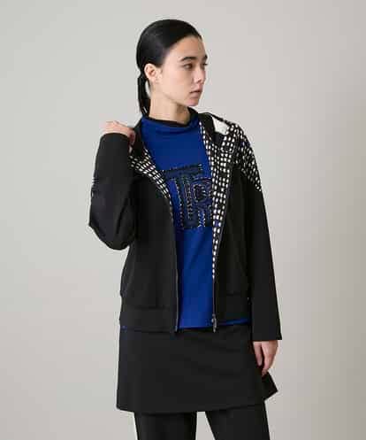 RSTAE18630 TRUNK HIROKO KOSHINO 小付きドットブロッキングデザインパーカー/洗える