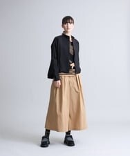RSTEU41400 TRUNK HIROKO KOSHINO(ヒロココシノ) 【洗濯機で洗える】異素材ドッキングジップアップブルゾン ブラック