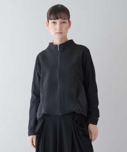 RSTEU41400 TRUNK HIROKO KOSHINO 【洗濯機で洗える】異素材ドッキングジップアップブルゾン