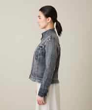 RSTFD02590 TRUNK HIROKO KOSHINO(ヒロココシノ) 立体ストレッチデニムスタンドカラージャケット/日本製/洗える ネイビー