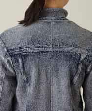 RSTFD02590 TRUNK HIROKO KOSHINO(ヒロココシノ) 立体ストレッチデニムスタンドカラージャケット/日本製/洗える ネイビー