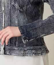 RSTFD02590 TRUNK HIROKO KOSHINO(ヒロココシノ) 立体ストレッチデニムスタンドカラージャケット/日本製/洗える ネイビー