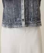 RSTFD02590 TRUNK HIROKO KOSHINO(ヒロココシノ) 立体ストレッチデニムスタンドカラージャケット/日本製/洗える ネイビー