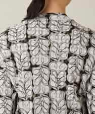 RSTFD04430 TRUNK HIROKO KOSHINO(ヒロココシノ) ファジーフラワーチュールブルゾン/日本製/洗える ブラック