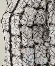 RSTFD04430 TRUNK HIROKO KOSHINO(ヒロココシノ) ファジーフラワーチュールブルゾン/日本製/洗える ブラック