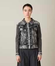 RSTFF20590 TRUNK HIROKO KOSHINO(ヒロココシノ) 【WEB/京王百貨店新宿店限定】立体ストレッチデニムジャケット /日本製/洗える ブラック