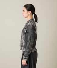 RSTFF20590 TRUNK HIROKO KOSHINO(ヒロココシノ) 【WEB/京王百貨店新宿店限定】立体ストレッチデニムジャケット /日本製/洗える ブラック