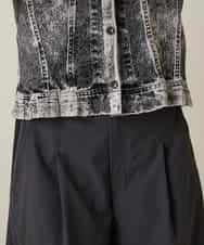 RSTFF20590 TRUNK HIROKO KOSHINO(ヒロココシノ) 【WEB/京王百貨店新宿店限定】立体ストレッチデニムジャケット /日本製/洗える ブラック