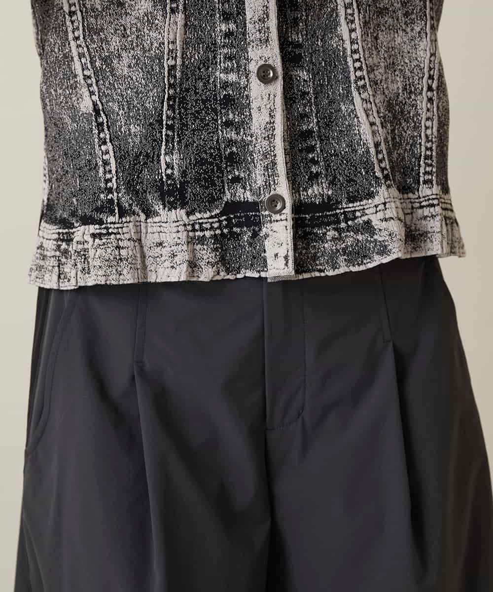 RSTFF20590 TRUNK HIROKO KOSHINO(ヒロココシノ) 【WEB/京王百貨店新宿店限定】立体ストレッチデニムジャケット /日本製/洗える ブラック