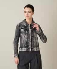 RSTFF20590 TRUNK HIROKO KOSHINO(ヒロココシノ) 【WEB/京王百貨店新宿店限定】立体ストレッチデニムジャケット /日本製/洗える ブラック