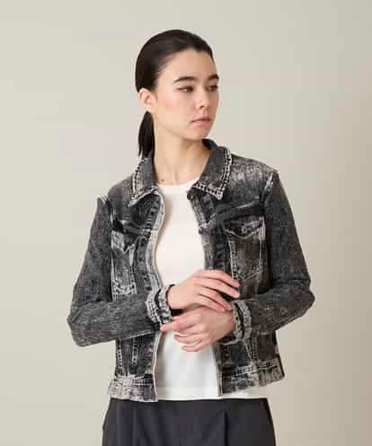 RSTFF20590 TRUNK HIROKO KOSHINO 【WEB/京王百貨店新宿店限定】立体ストレッチデニムジャケット /日本製/洗える