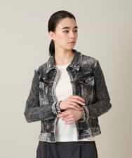 RSTFF20590 TRUNK HIROKO KOSHINO(ヒロココシノ) 【WEB/京王百貨店新宿店限定】立体ストレッチデニムジャケット /日本製/洗える ブラック