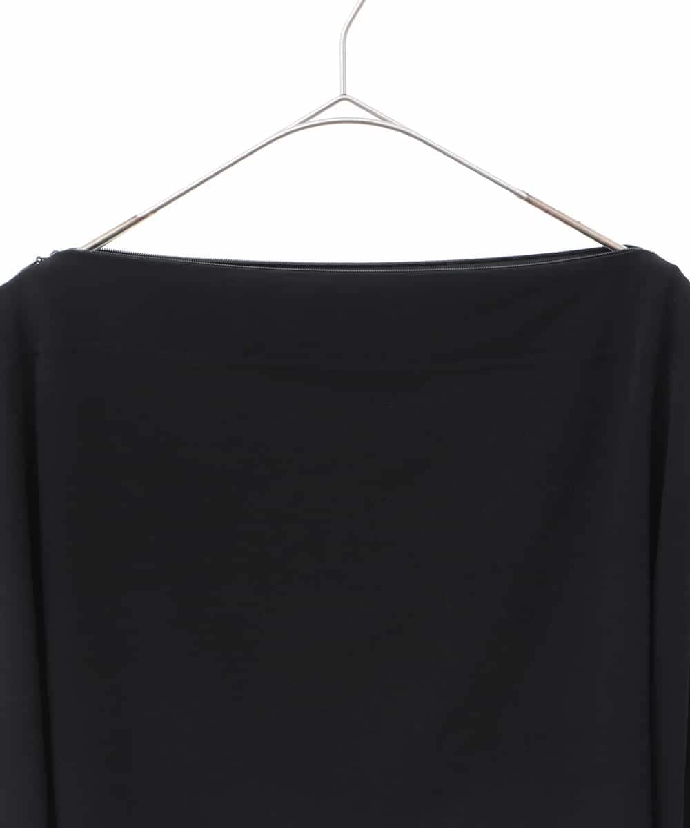 RSTGC70330 TRUNK HIROKO KOSHINO(ヒロココシノ) 【WEB/京王百貨店新宿店限定】【2WAY】ジップネックデザインショートプルオーバー/日本製/洗える ブラック