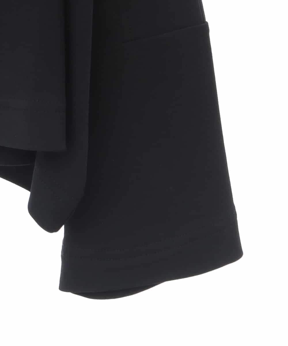 RSTGC70330 TRUNK HIROKO KOSHINO(ヒロココシノ) 【WEB/京王百貨店新宿店限定】【2WAY】ジップネックデザインショートプルオーバー/日本製/洗える ブラック