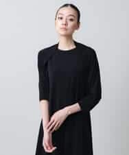 RSTGC70330 TRUNK HIROKO KOSHINO(ヒロココシノ) 【WEB/京王百貨店新宿店限定】【2WAY】ジップネックデザインショートプルオーバー/日本製/洗える ブラック