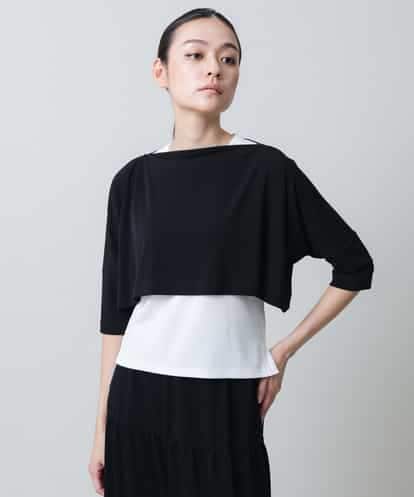 RSTGC70330 TRUNK HIROKO KOSHINO 【WEB/京王百貨店新宿店限定】【2WAY】ジップネックデザインショートプルオーバー/日本製/洗える