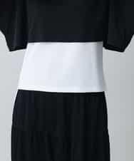 RSTGC70330 TRUNK HIROKO KOSHINO(ヒロココシノ) 【WEB/京王百貨店新宿店限定】【2WAY】ジップネックデザインショートプルオーバー/日本製/洗える ブラック