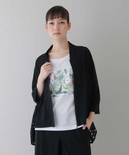 RSTGU10400 TRUNK HIROKO KOSHINO 【洗える/日本製】ジョイントレースジップアップジャケット